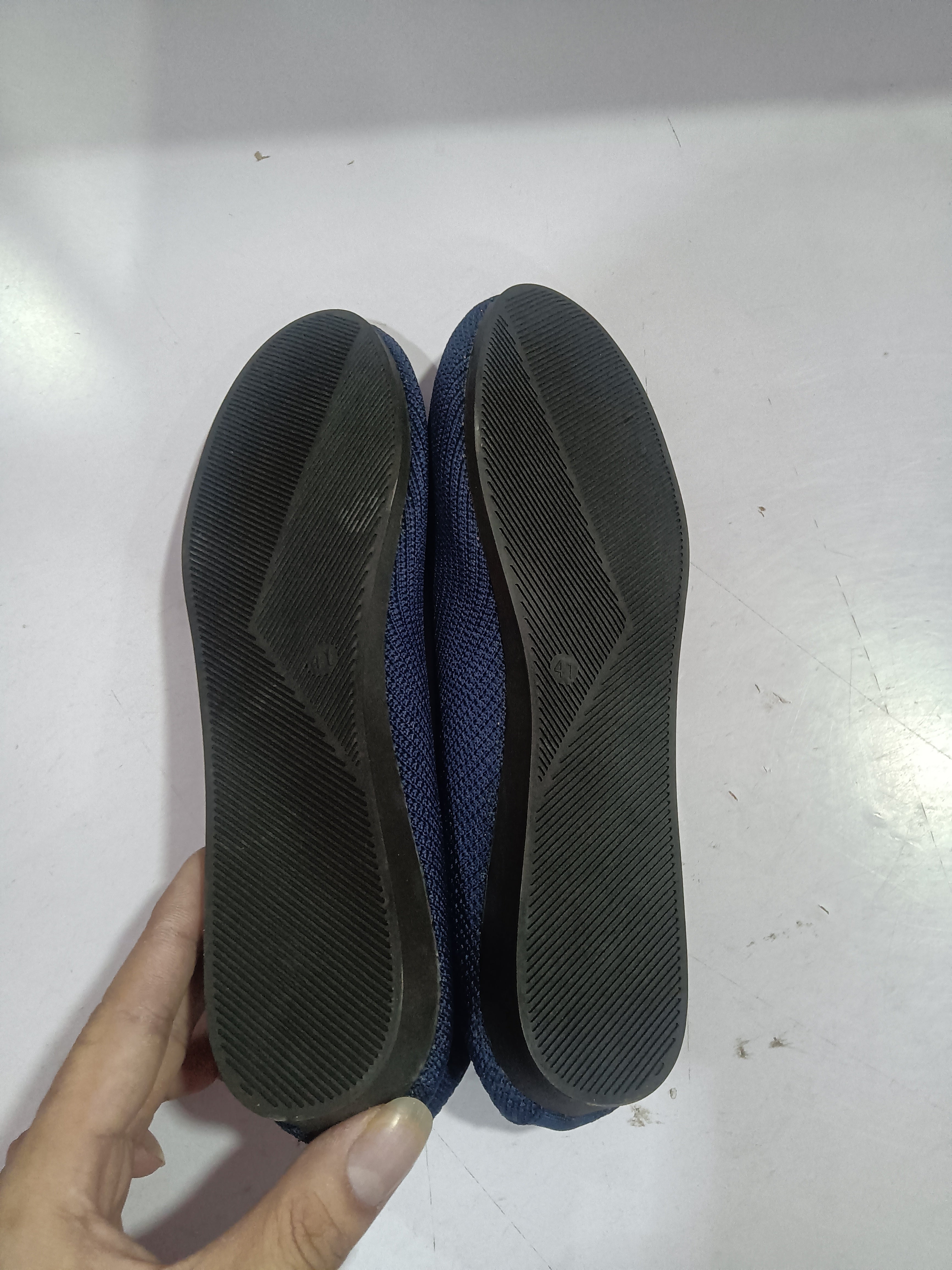 Round Toe Flats Shoes Casual Comfortable Soft Slip On Knit Mesh Shoes For Women See size chart under “more details”